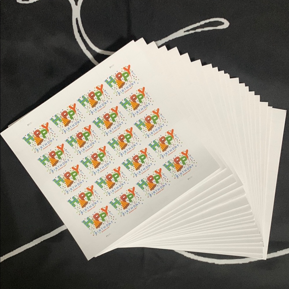 Colorful Birthday Home Design Stamps
 400 stamps